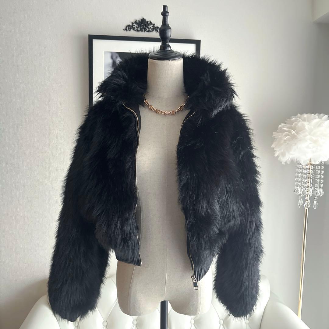 ZARA可愛すぎるザラ フェイクファー ショートコート ファージャケット