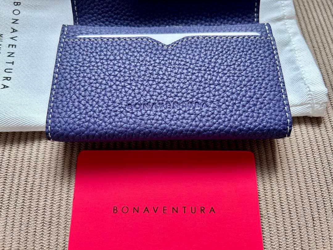 専用BONAVENTURA スリーブ付き ビジネスカードケース シュリンクレザー