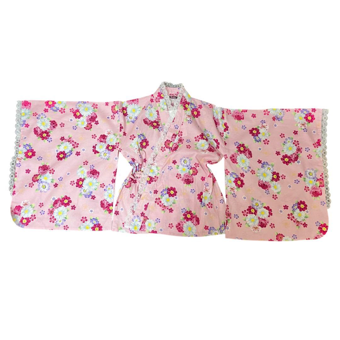 新品 Y2K 大人用 浴衣ドレス 帯2点セット 姫ギャル 平成GAL チュール