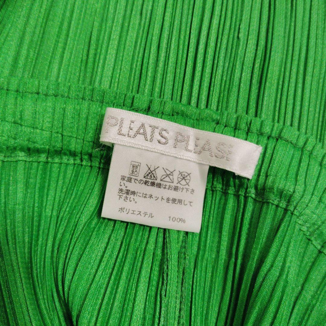 PLEATS PLEASE グリーン プリーツパンツ