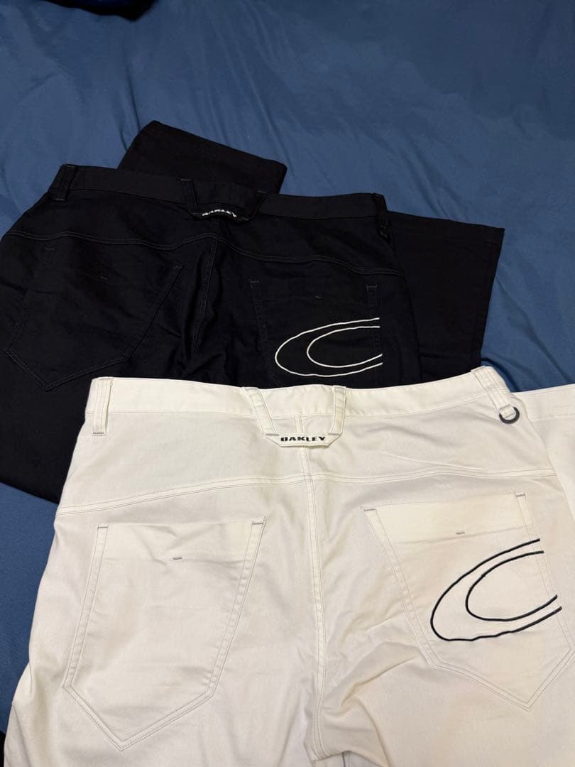 2セット オークリーゴルフパンツ 黒 白 US 36 JPN 38