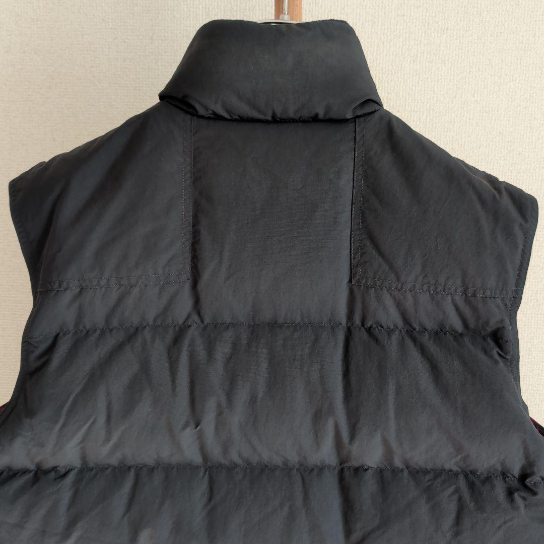 希少 90s ポロラルフローレン ダウンベスト革タグ 裏地ギンガムチェック