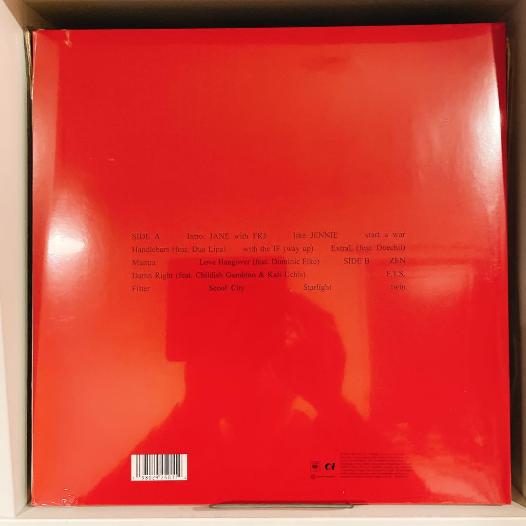 【未開封】JENNIE (BLACKPINK) Rub Red Vinyl