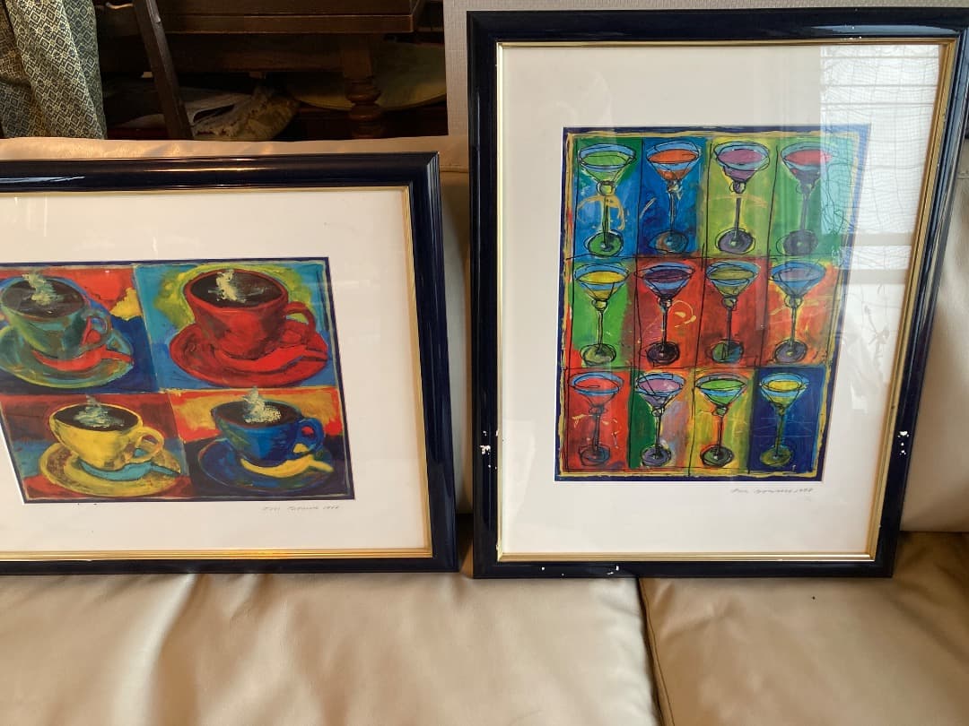 色彩の美しさが光る水彩画二点