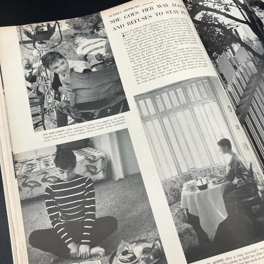 1950年代　当時物　オードリーヘップバーン 表紙　LIFE誌　ビンテージ雑誌