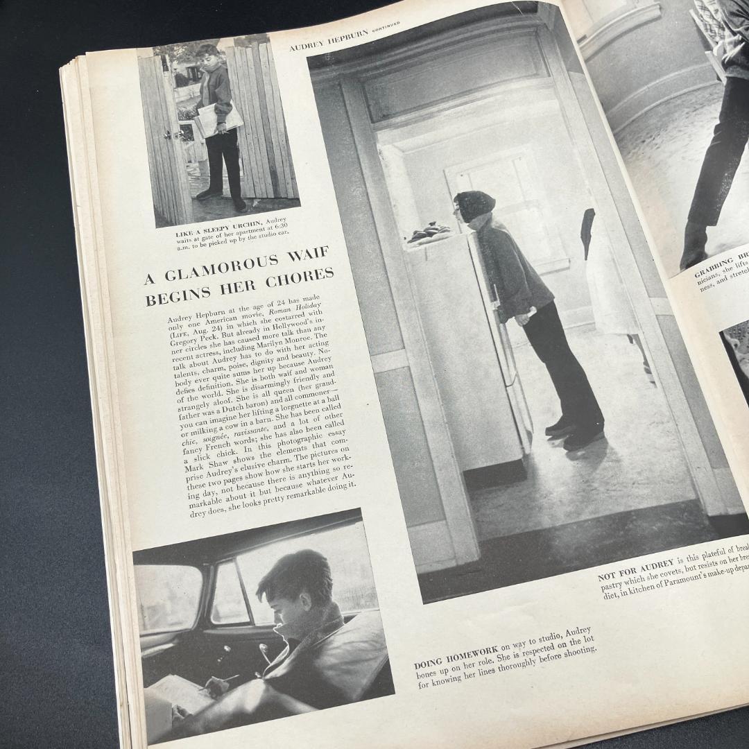 1950年代　当時物　オードリーヘップバーン 表紙　LIFE誌　ビンテージ雑誌