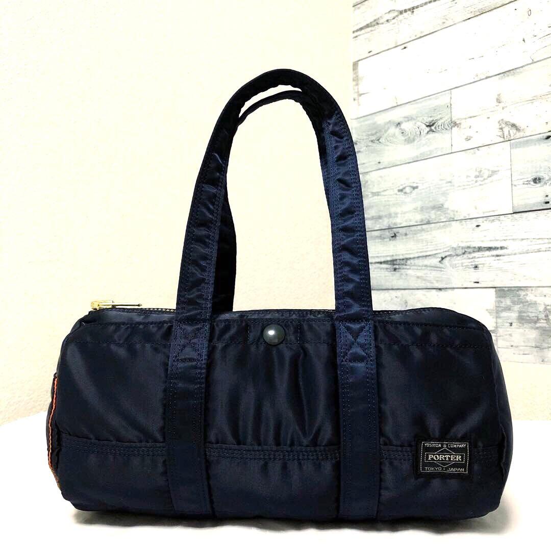 未使用級✨希少 ポーター タンカー ミニダッフルS アイアンブルー 金ファスナー