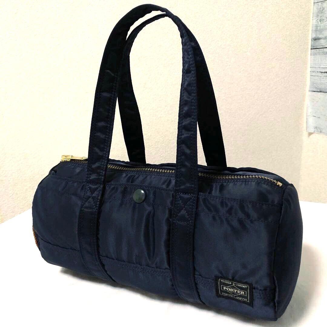 未使用級✨希少 ポーター タンカー ミニダッフルS アイアンブルー 金ファスナー