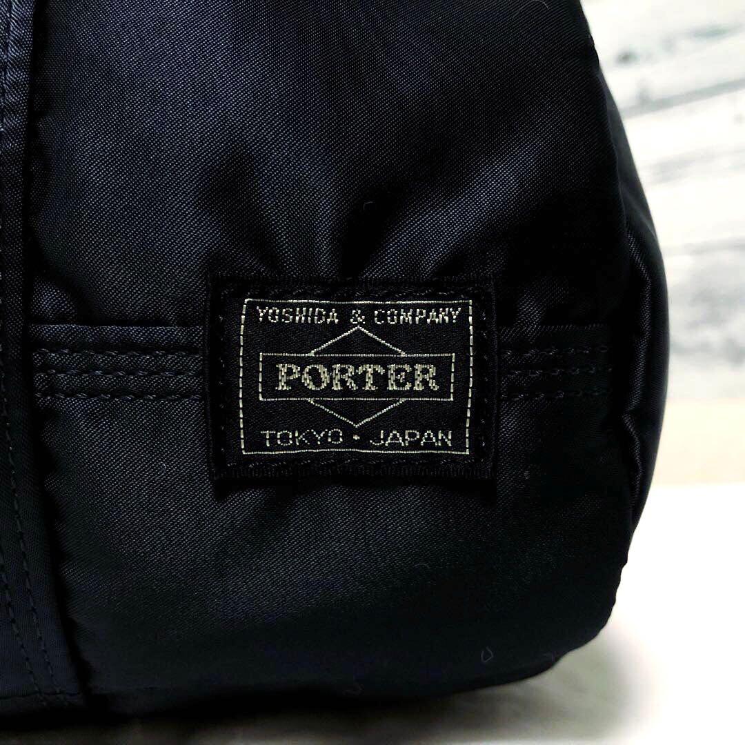 未使用級✨希少 ポーター タンカー ミニダッフルS アイアンブルー 金ファスナー