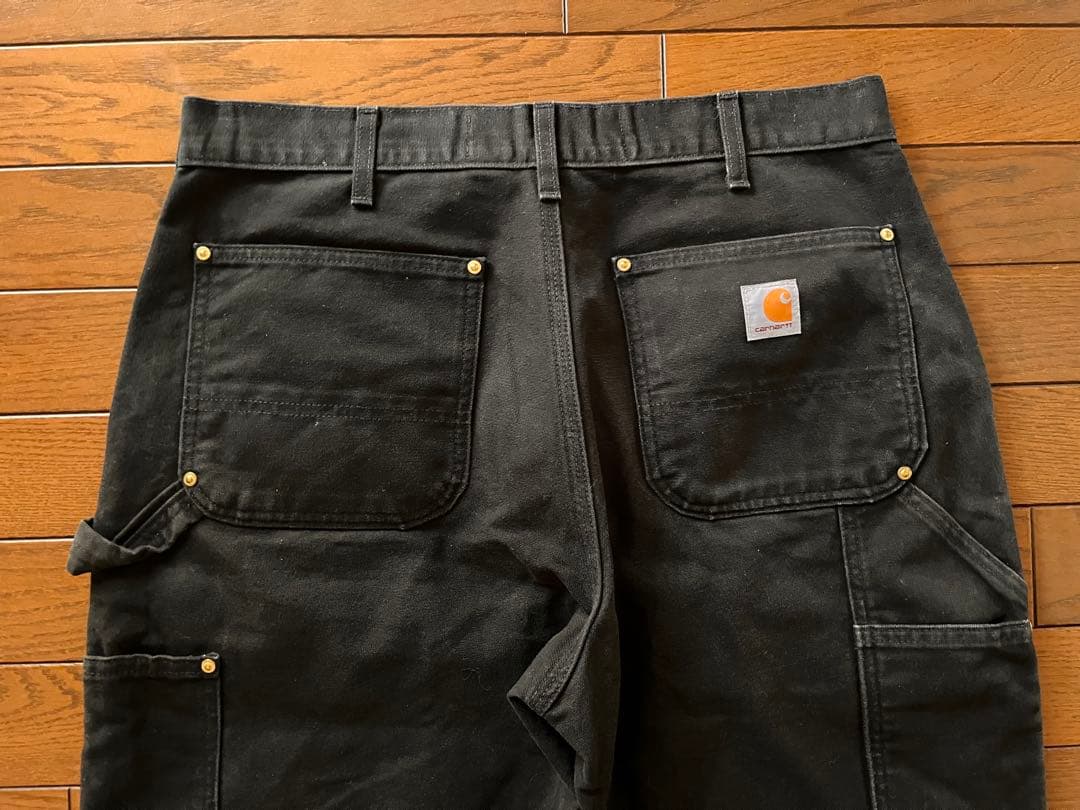 CARHARTT DOUBLE KNEE ブラック　カーハート　ダブルニー