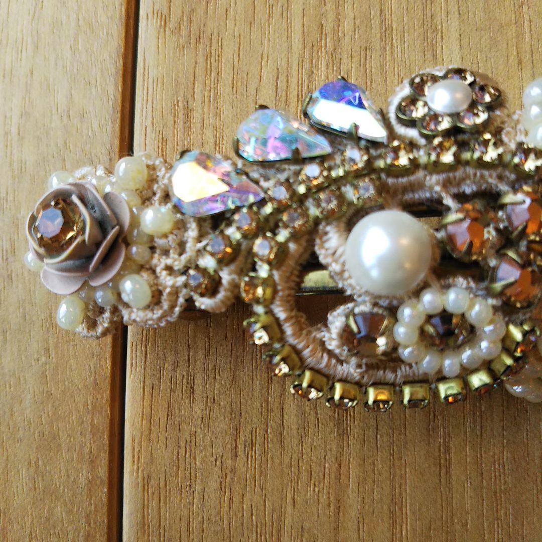 【美品】Michal Negrin　ミハエルネグリン　パール　レースバレッタ