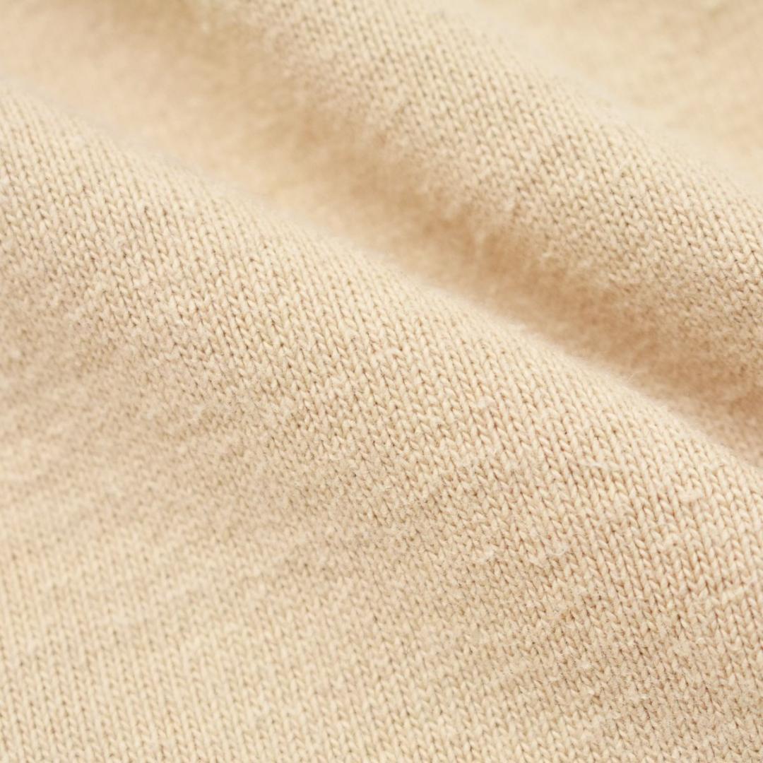 カナダ製 バーバリアン 長袖 ラガー シャツ XL ボーダー ベージュxネイビー