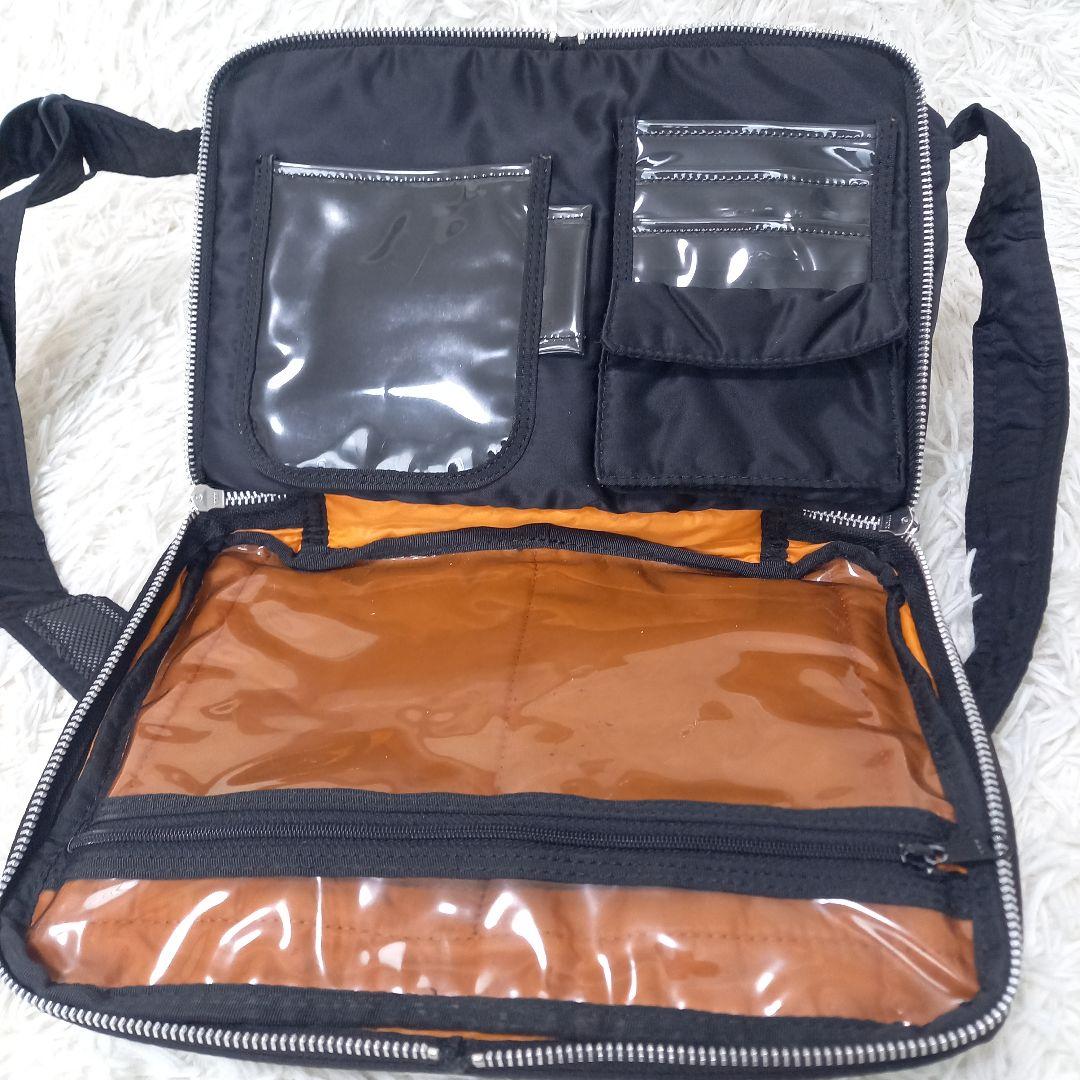 ●美品●　PORTER　TANKER　二層式　ショルダーバッグ　L　タンカー　黒
