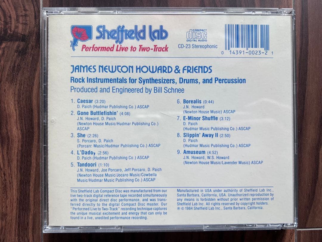 レア盤 JAMES NEWTON HOWARD & FRIENDS 帯日本盤仕様