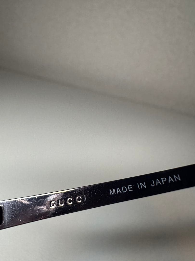廃番 vintage GUCCI メガネ チタン製 デッドストック 日本製