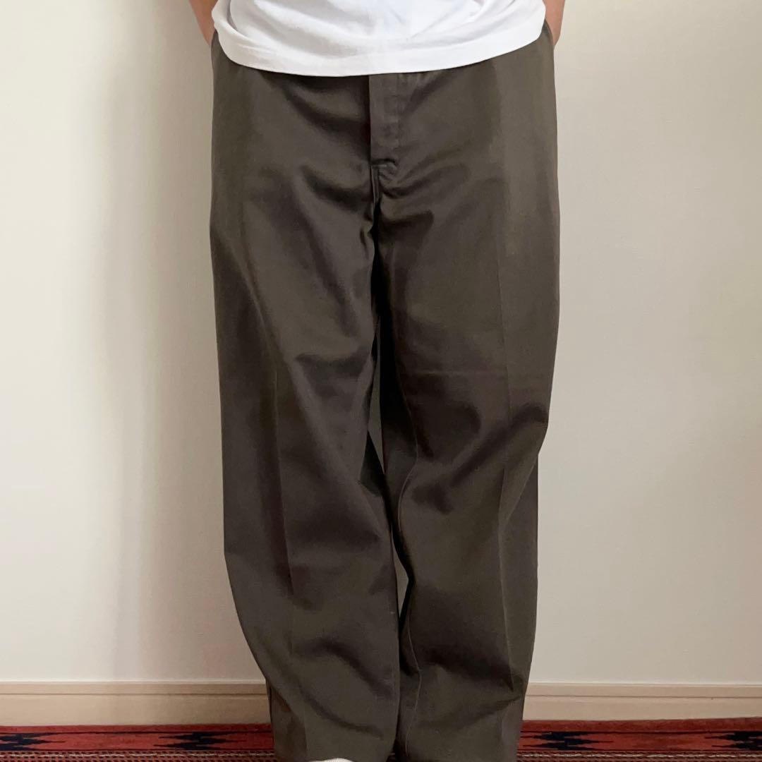 80s USA製 Dickies 874 ワークパンツ チビタグ オリーブ