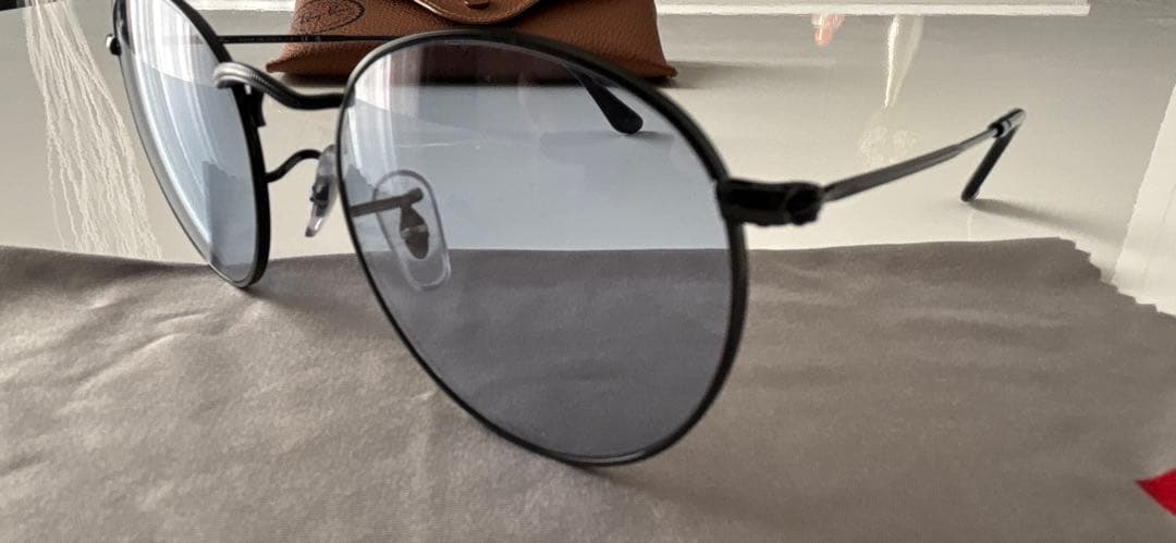 Ray Ban RB3447 ブルー ラウンドメタル 木村拓哉 サングラス