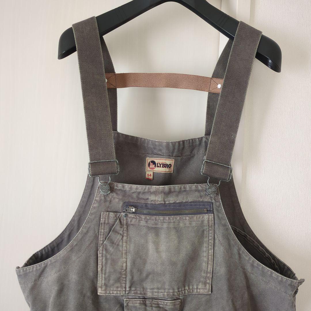 【稀少サイズ54】ナイジェルケーボン ライブロ オーバーオール キャンバス