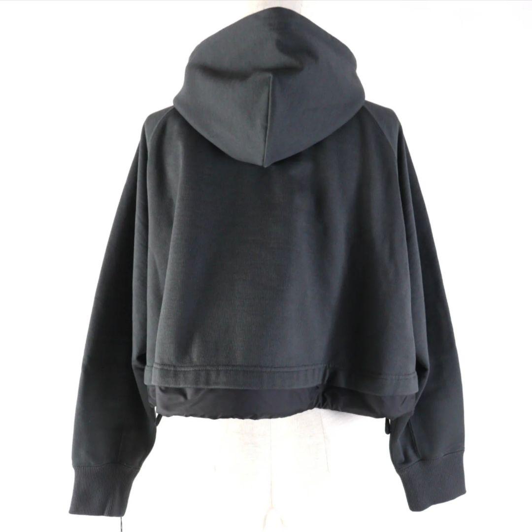 サカイ S Sweat Jersey Hoodie ジップパーカー クロップド