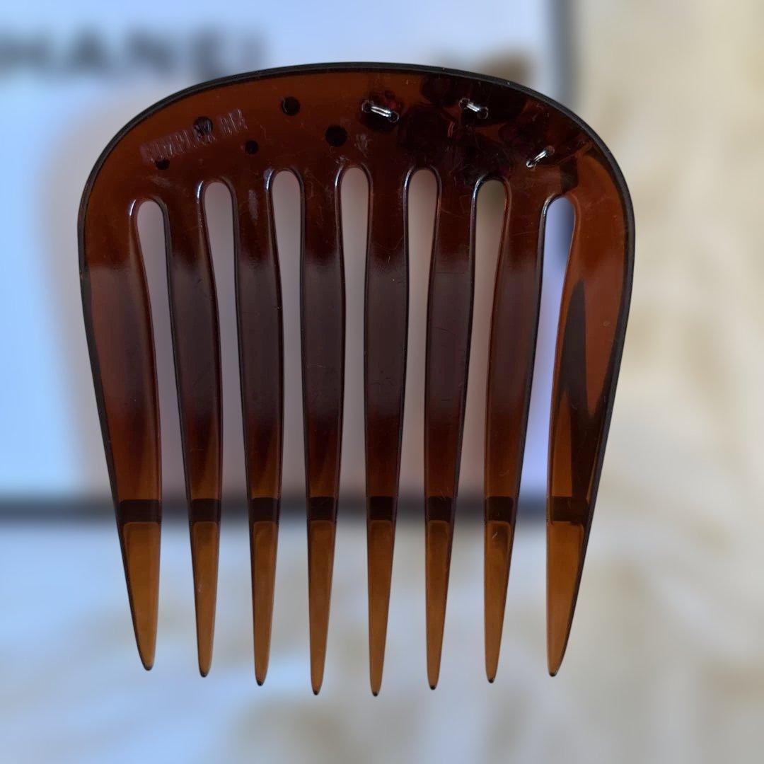 ◇美品◇COMPLEX BIZ ブラウン コーム クリスタル付き