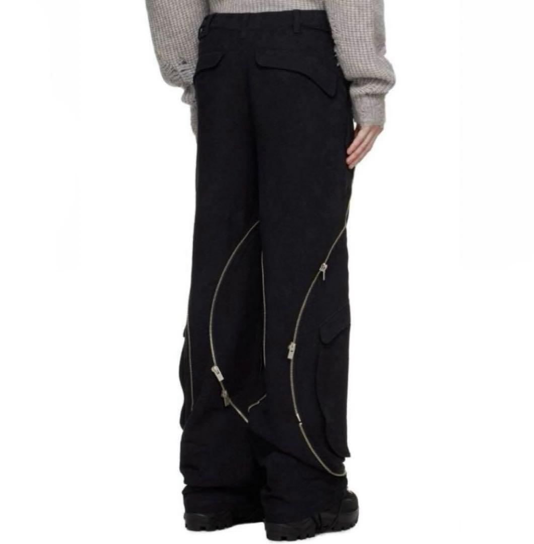 HELIOT EMIL Punctured カーゴパンツ ジップデザイン