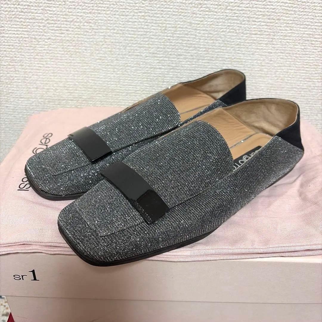 セルジオロッシ　ローファー　sr1 スリッパ　37 フラット　シューズ