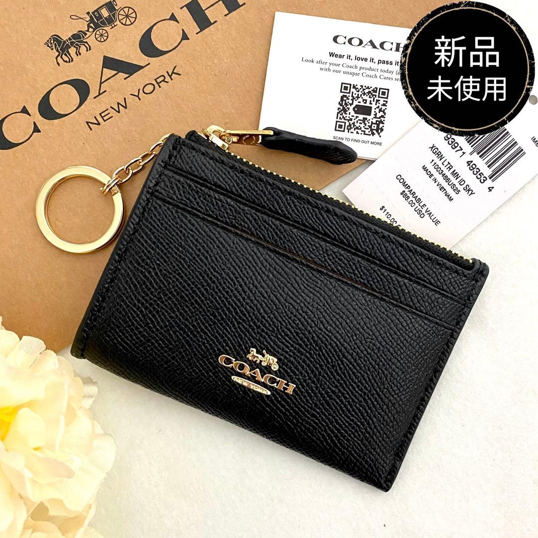 新品　正規品☆COACH(コーチ)ケース　ブラック レザー ケース