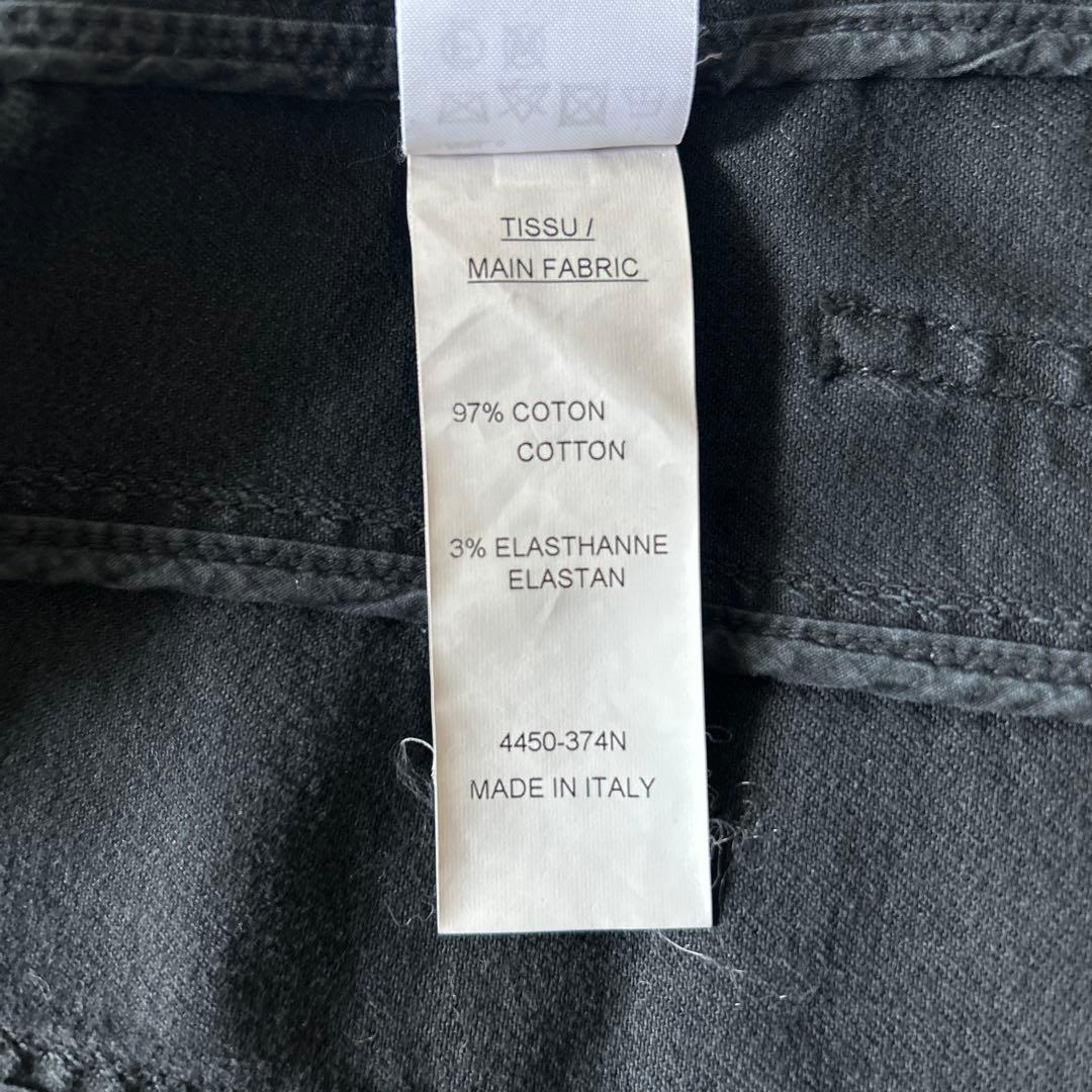 BALMAIN バルマン　ゴールドボタン　ウォッシュドダメージ　デニムスカート