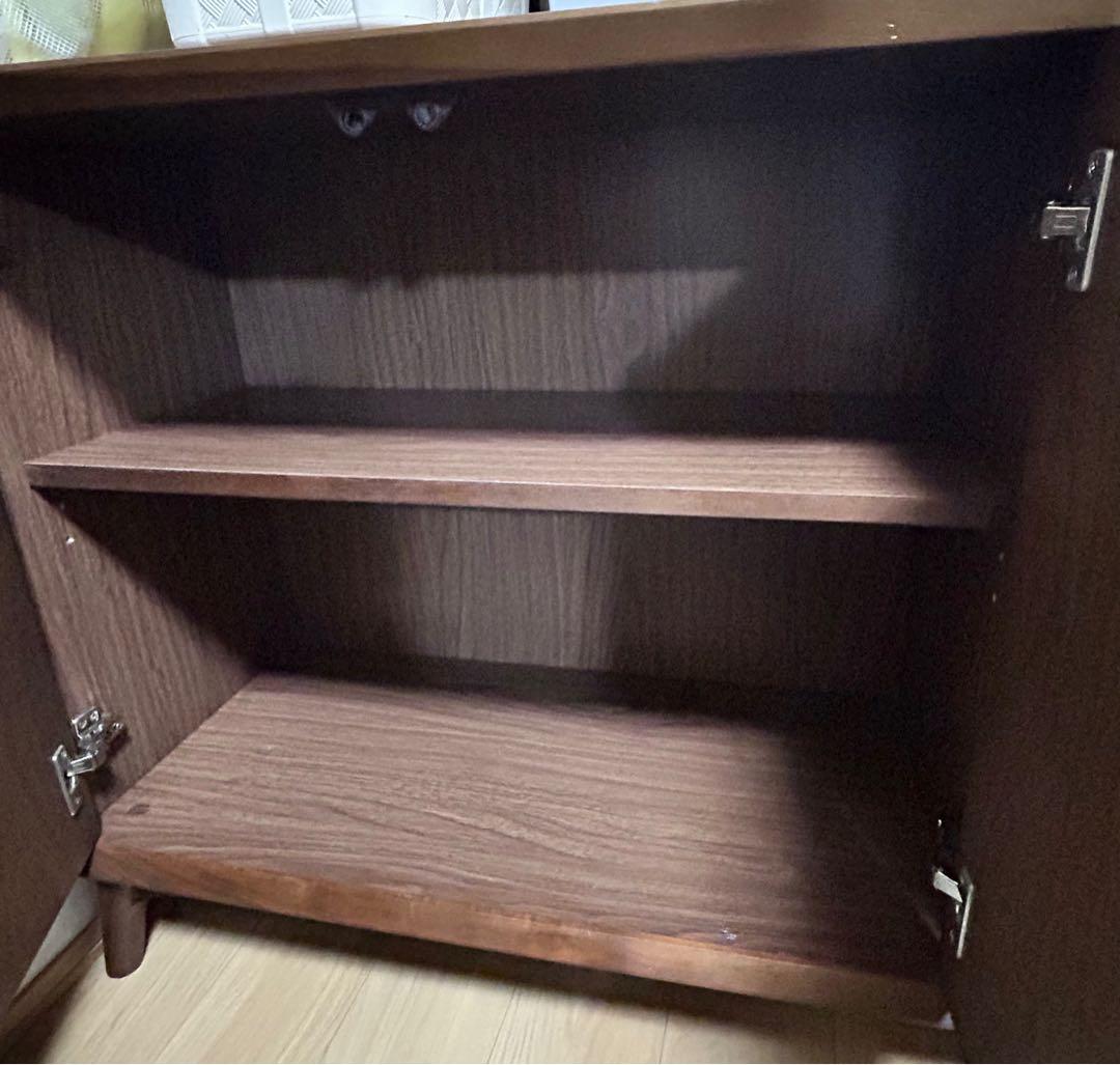 ニトリ ブラウンキャビネット フィルン