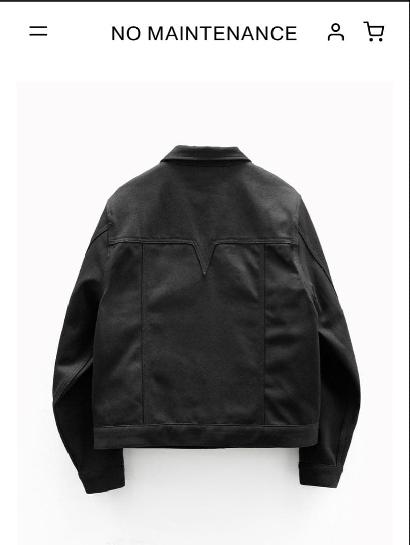 NO MAINTENANCE HAZE TRUCKER JACKET Mサイズ