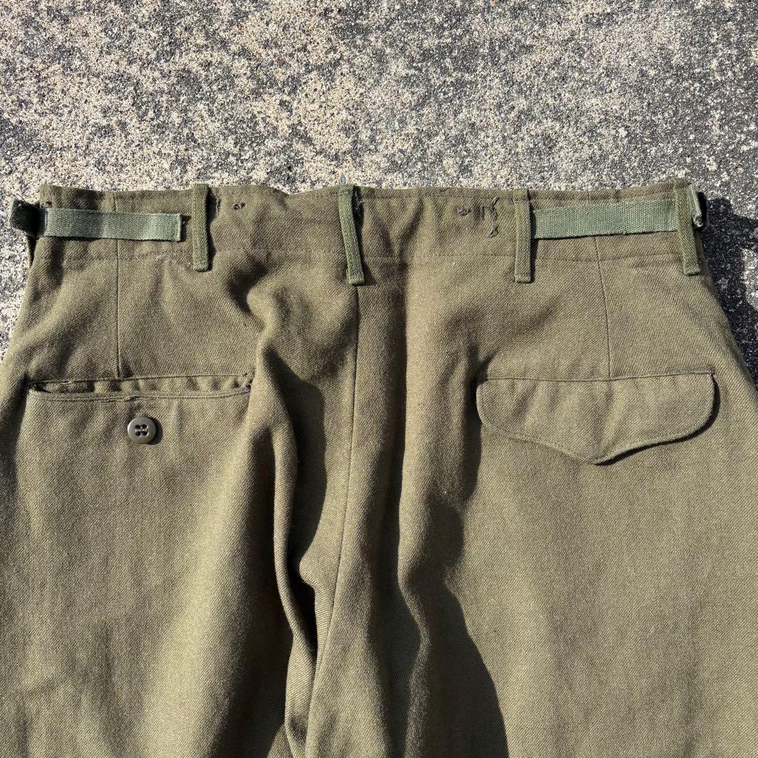 50s ウールワイドスラックス　m51 アメリカ軍　usa製　最初期　極太