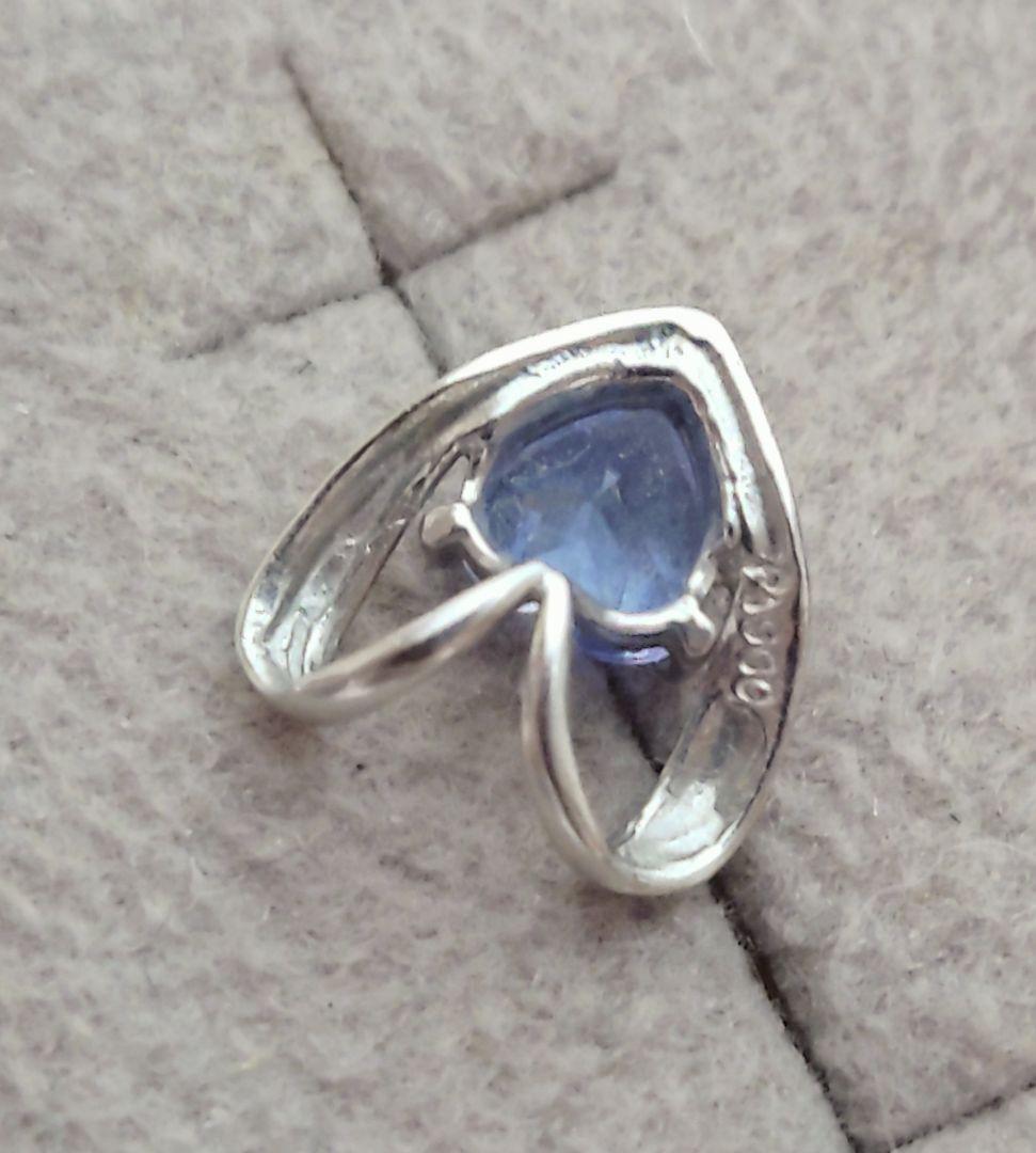 pt900 タンザナイト ハートチャーム