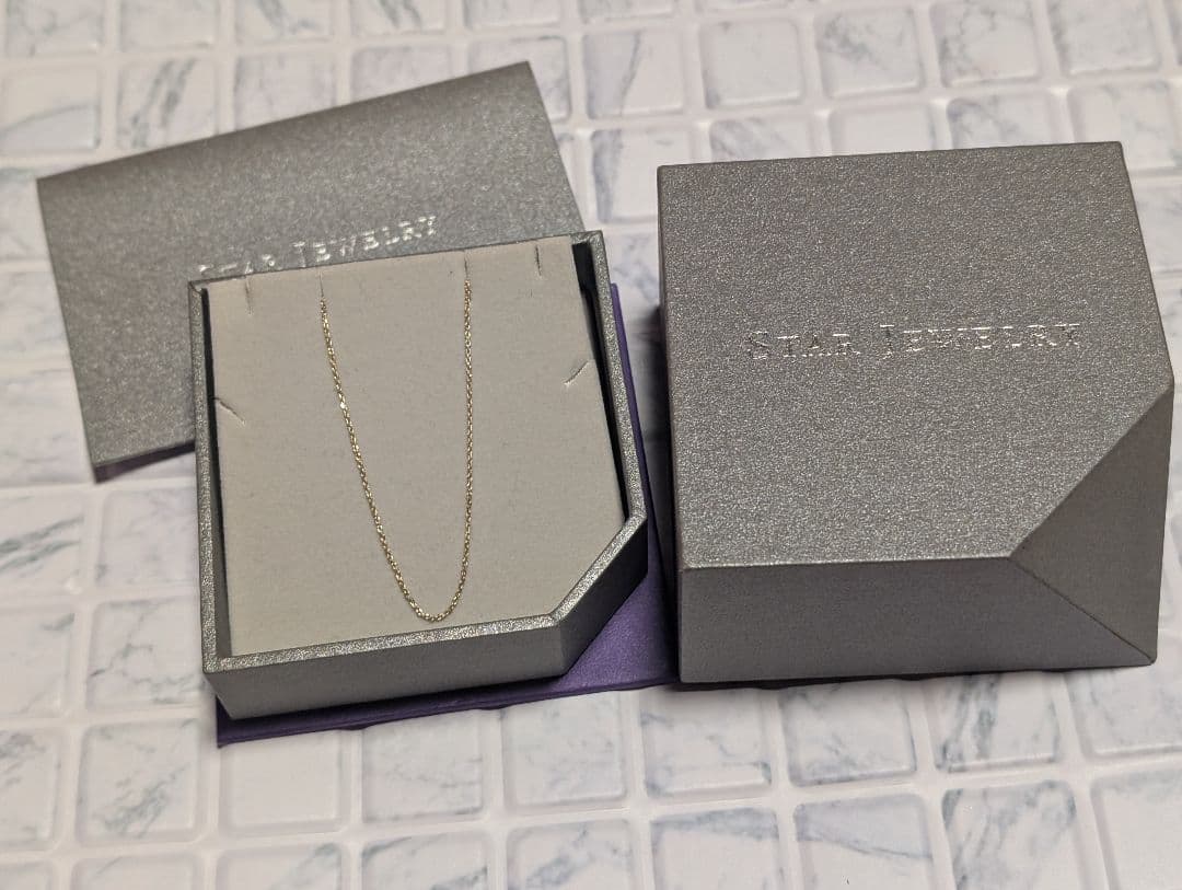 STAR JEWELRY K10 チェイン GOLD CHAIN 60cm