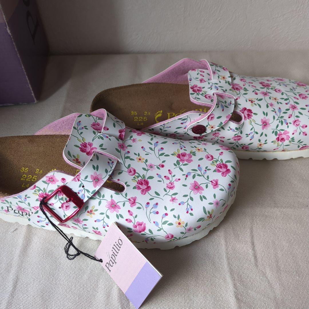 ビルケンシュトック/22.5cm/35/ボストン/パビリオ花柄/新品未使用