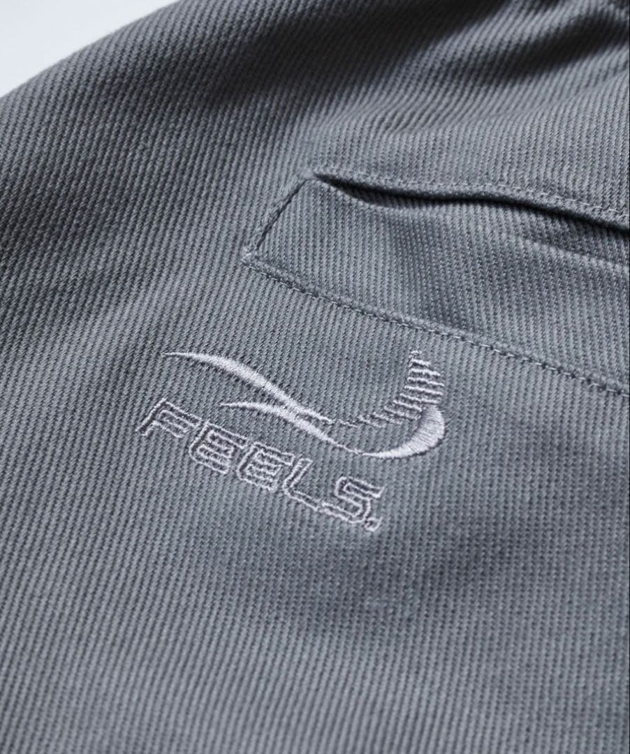 パンツ feels wide tucked trousers gray