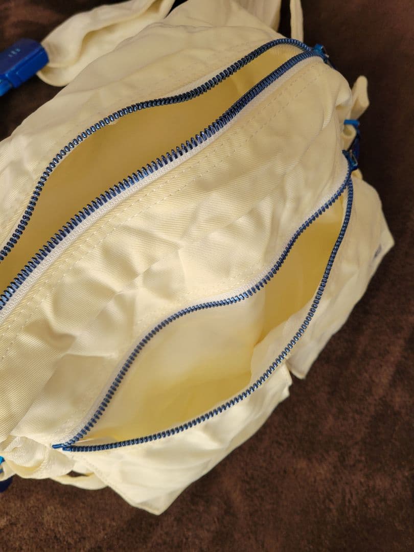 レア‼️白ナイロン★PORTER 近江チヂミ ウエストバッグ