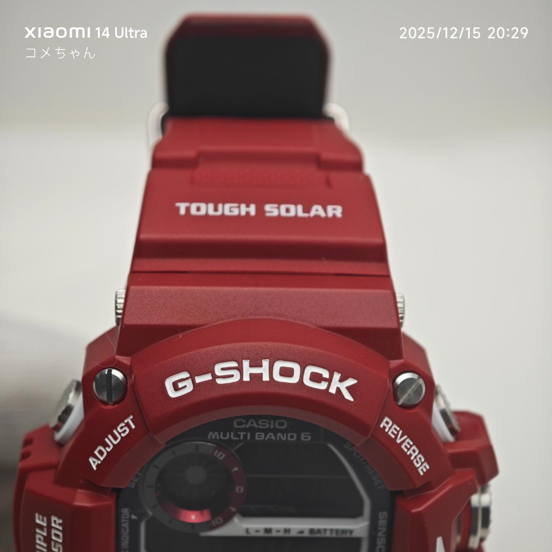 【希少・美品】カシオG-SHOCK　GW-9400RDJ-4JFレスキューレッド