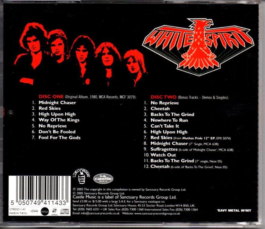 WHITE SPIRIT-s/t 2枚組コンピCD　レア！ NWOBHM