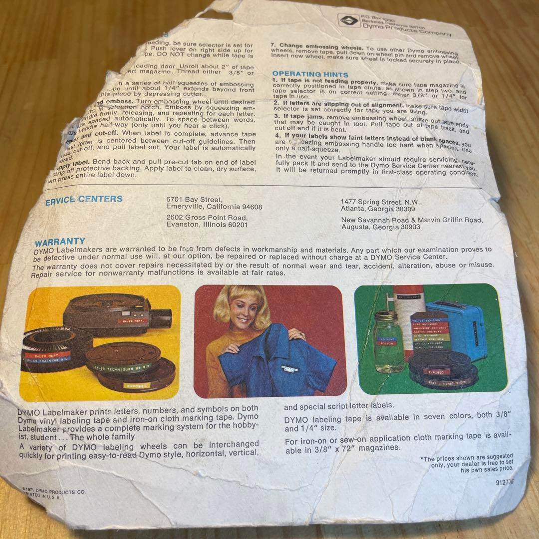 ■製品保証■ ダイモ 1780 文字が繋がる 筆記体 新品 未開封 173-8