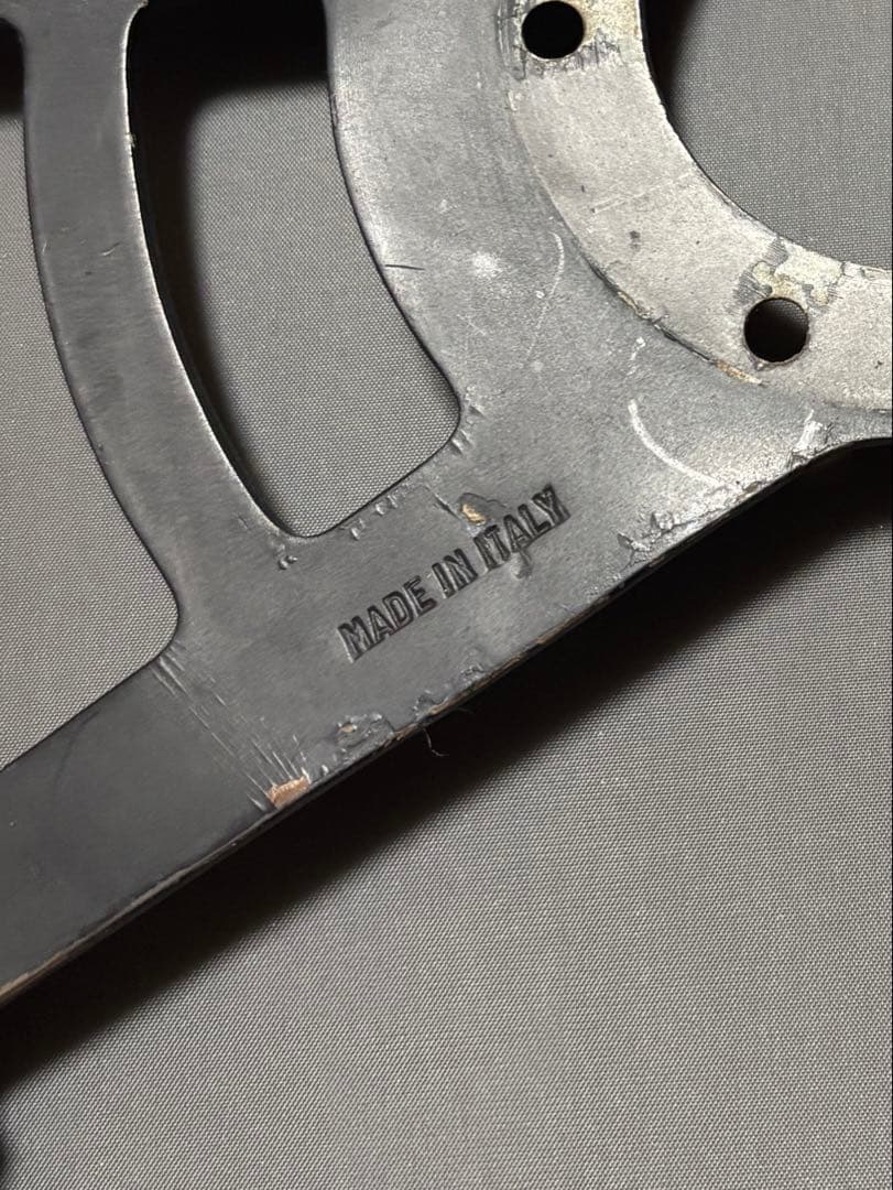 ウッドステアリング　イタリア製メーカー不明　当時物