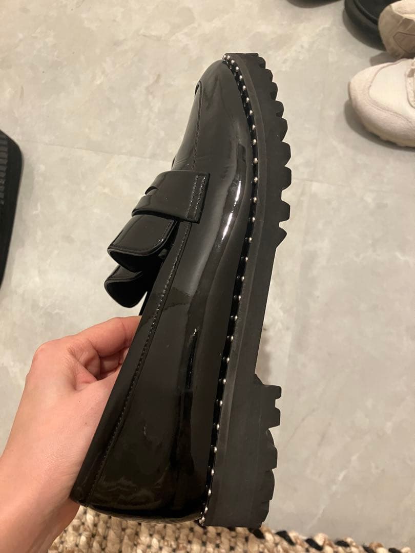 ２０２５年今期ダイアナ ブラックローファー レインシューズ 美品