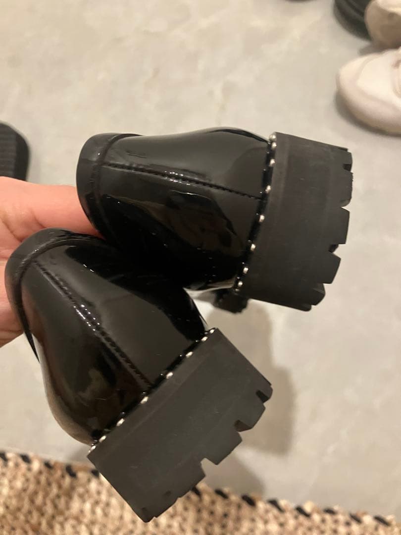 ２０２５年今期ダイアナ ブラックローファー レインシューズ 美品