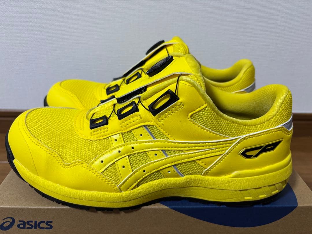asics CP イエロー安全靴 ダイヤル式