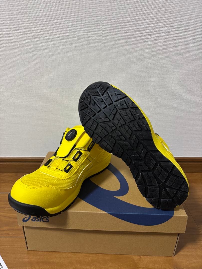 asics CP イエロー安全靴 ダイヤル式