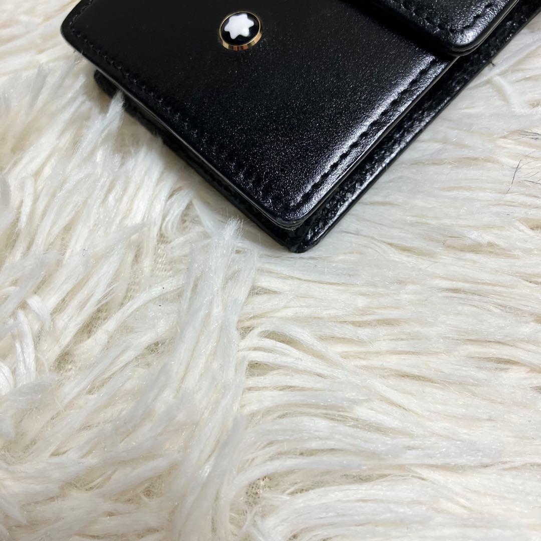 【良品】 モンブラン ペンケース 3本用 レザー ブラック