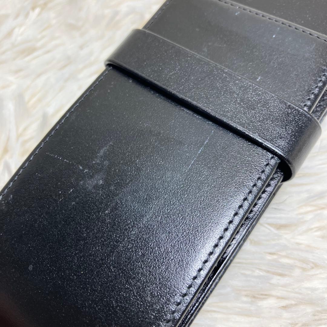 【良品】 モンブラン ペンケース 3本用 レザー ブラック