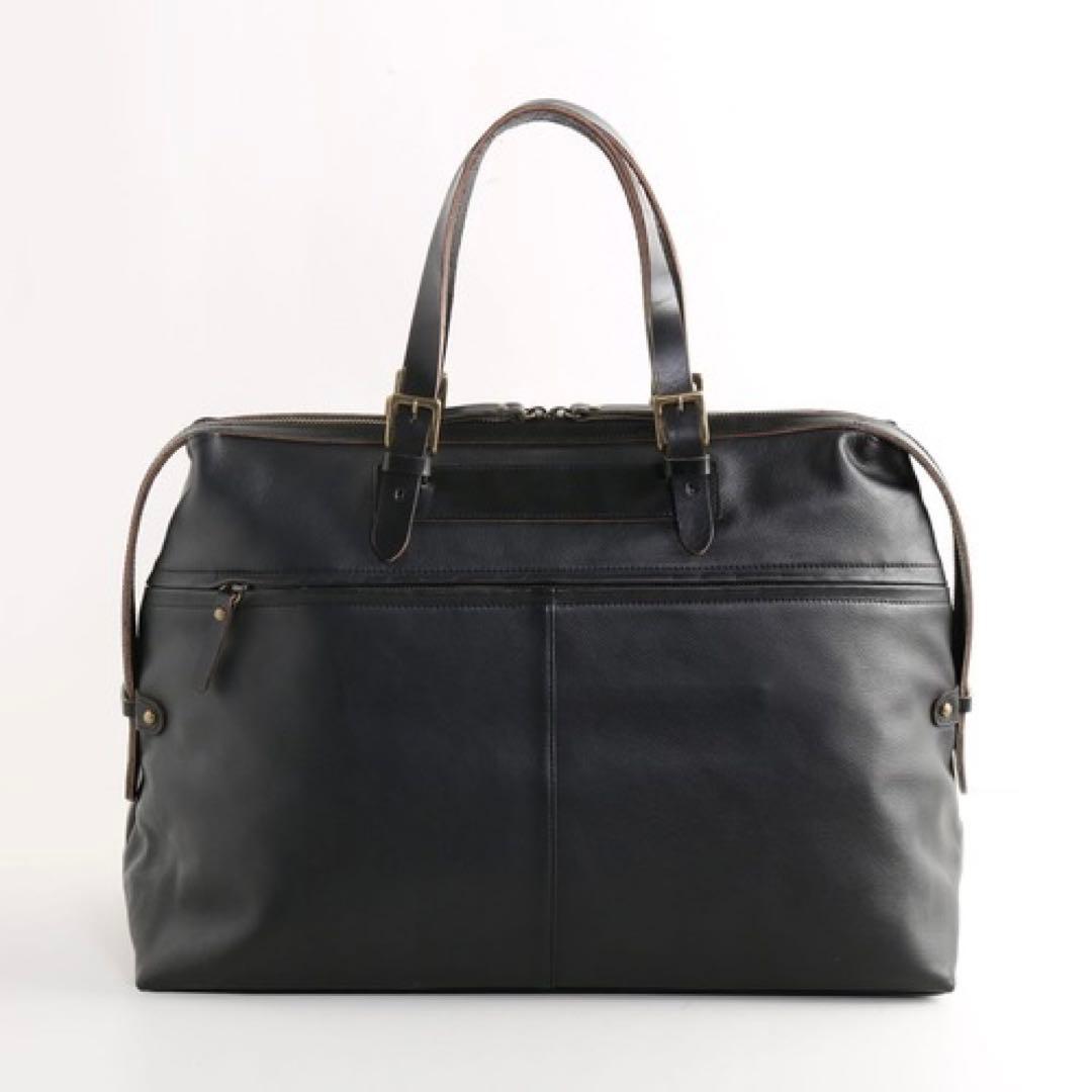 PIC HALEINE ボストンバッグ 牛革 ヌメ革 レザー ブラック