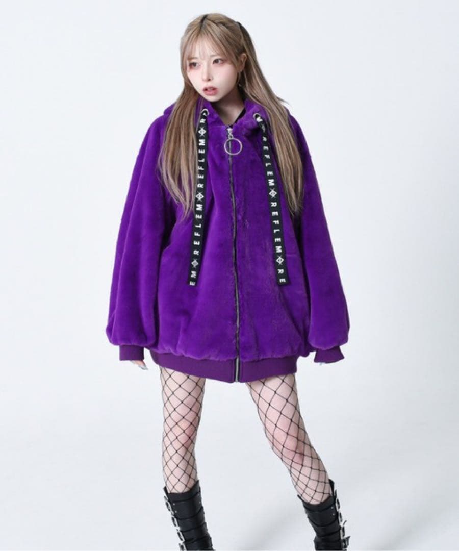【完売品】REFLEM うさ耳BIGファーパーカー ファーブルゾン レフレム