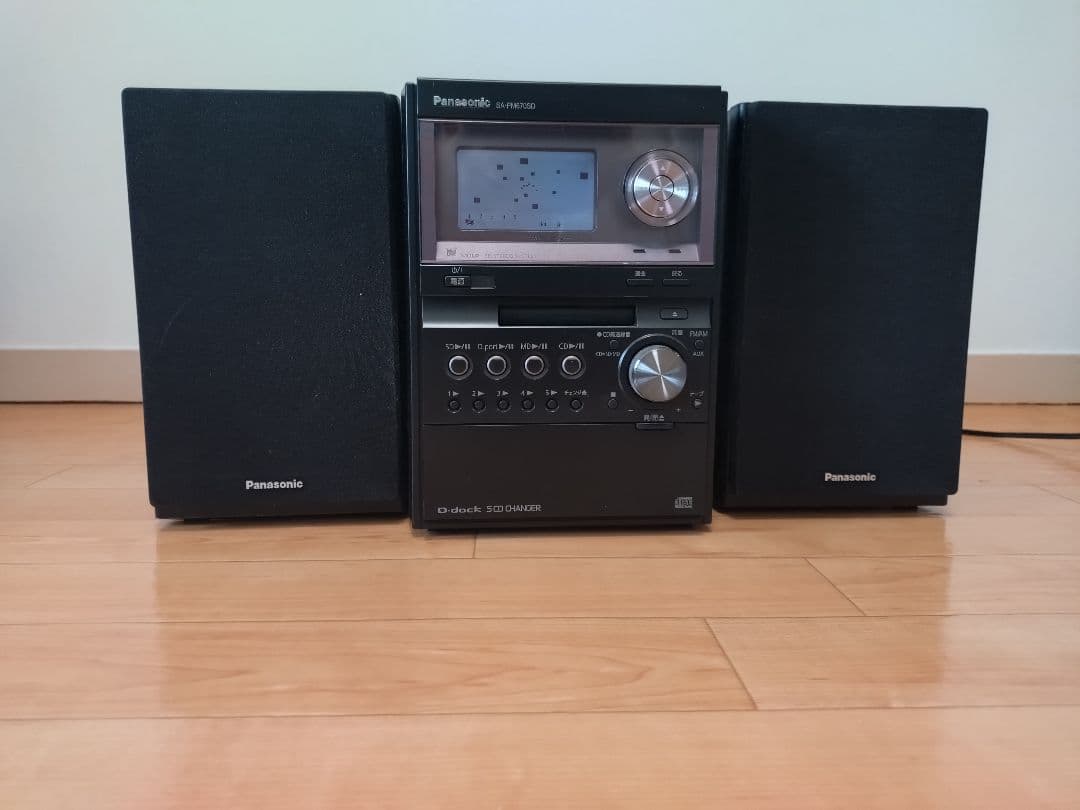 Panasonic ミニコンポ SD CD MDカセットデッキ付き動作正常美品