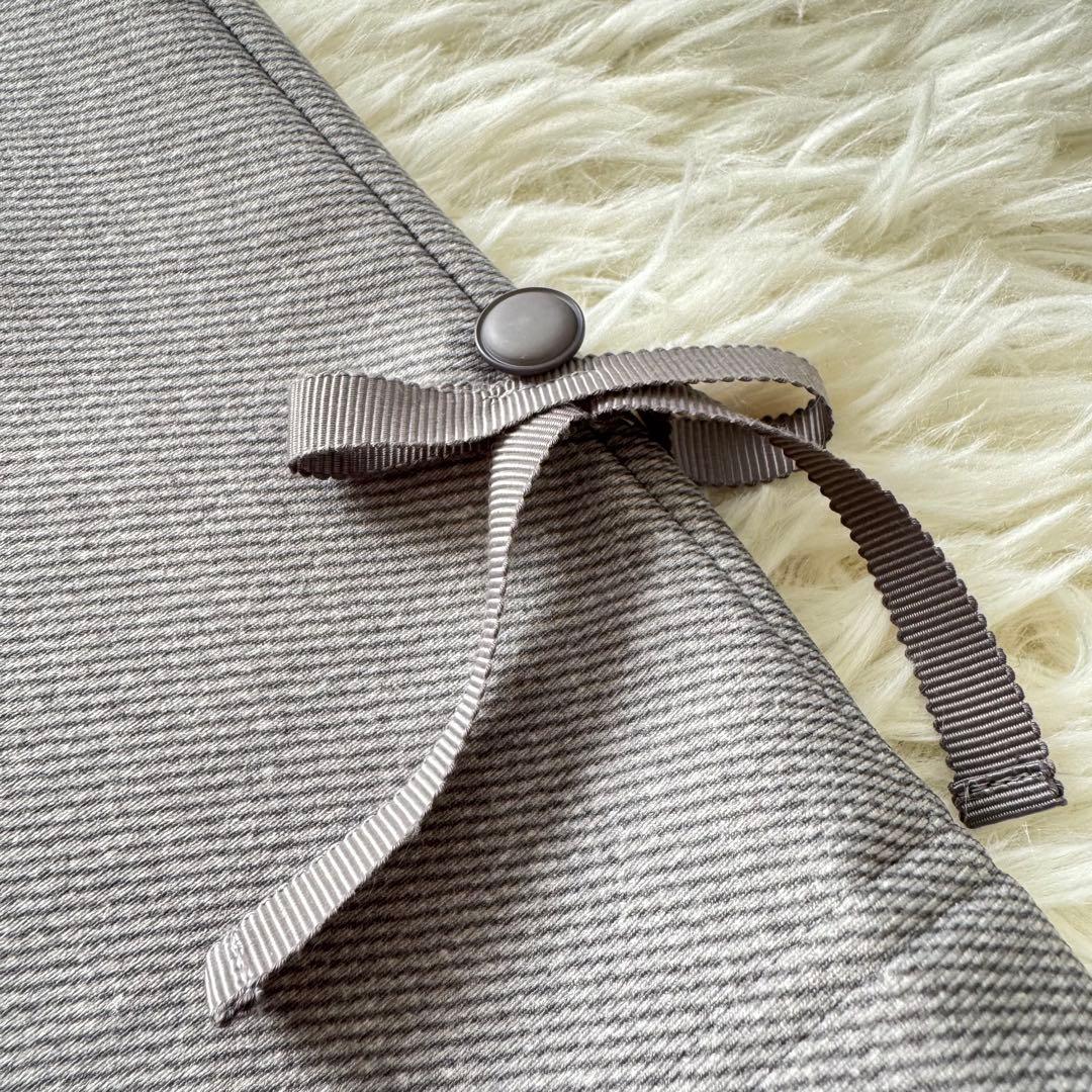 M'S GRACY 【新品】リボン付♡ あったか*裏起毛パンツ グレー 38